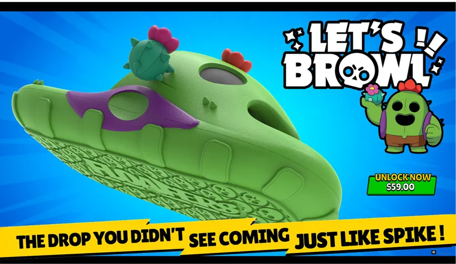 Green Spike Brawl Stars Floafers slide